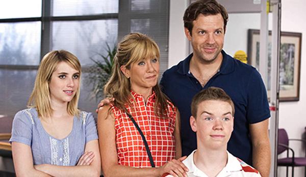 The Millers stand together and pretend to be a real family.