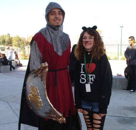 Students dress up to celebrate Halloween. 