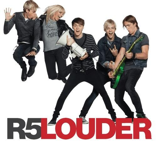 Album cover of Louder courtesy of www.r5rocks.com/