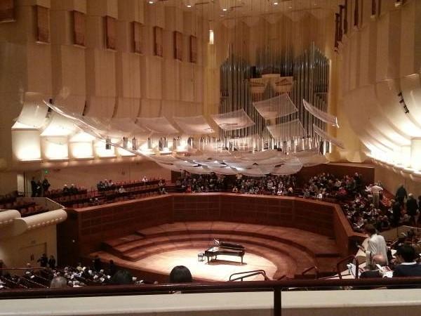 The view from my seat at Davies Symphony Hall, where the performance was held.