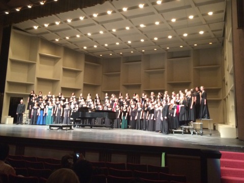 The All State Honor Choir performing