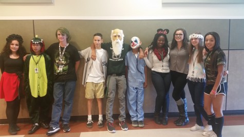 Mrs. Teixeira's fourth period class dressed up for Halloween