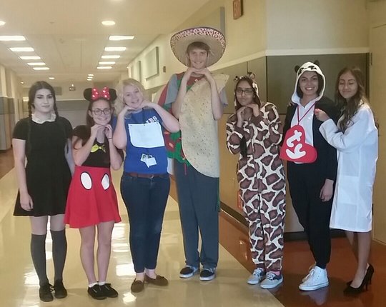 Seniors have fun and dress up