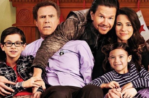 The cast of Daddys Home above: Owen Vaccaro, Will Ferrell, Mark Wahlberg, Scarlett Esterez, and Linda Cardellini.