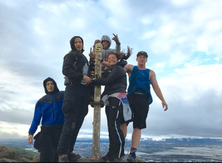 Julissa Vargas and her friends hike Mission Peak over spring break.