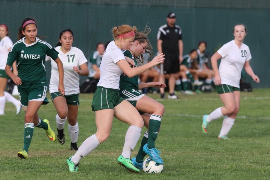 Captain Jacqui Frizzi passes the ball during game against Lodi.